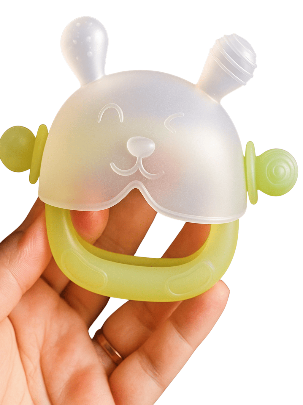 Luva de Dentição de Silicone Livre de BPA