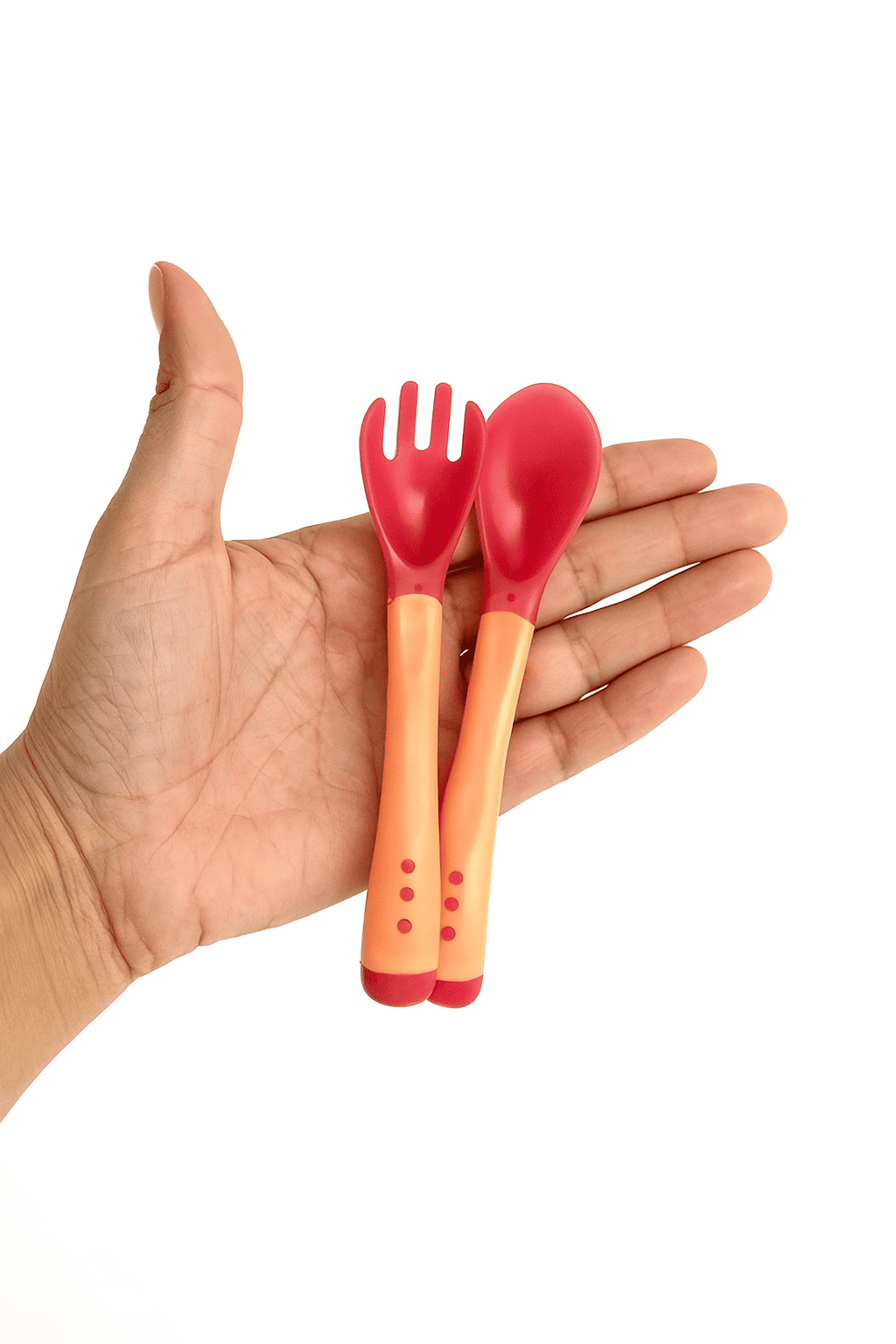 Kit Colher Infantil Colorido Termossensíveis para Bebê